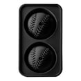 thumbnail image 3 of Baseball Ice Cube Mold, Silicone Ice Ball Maker, Reusable Whiskey Ice Cubes Mold, Leak-Proof Sphere Ice Tray, Small Round Shaper for Home Bar Use, Ice Tray for Bourbon, Scotch, Brandy 2 Balls Black, 3 of 5