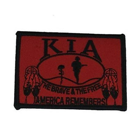 Native Americans Feathers - NATIVE KIA AMERICA REMEMBERS PATCH KILLED IN ACTION INDIAN INDIGENOUS FEATHERS