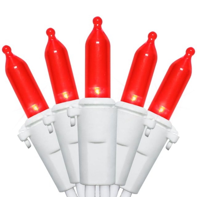 Cadena de luces MULTI-SPARKING, paquete de 2 unidades, 100 LED rojas, 10,7 m, IP44