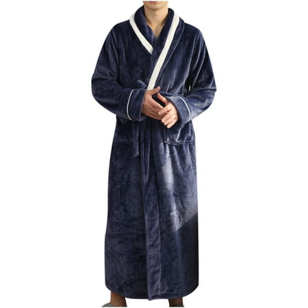

JeashCHAT Sexy Lingerie for Women Autumn And Winter Thickening And Lengthening Flannel Warmth Beibei Velvet Couple Pajamas Bathrobe