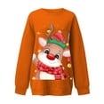 thumbnail image 4 of Drppepioners Hauts Grande Taille pour Femmes, Mode pour Femmes Manches Longues Col Rond Imprimé de Noël Hauts Amples, Blouses Chandails, 4 of 5