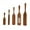 Coffee, variant on THLKIF 5 PCS Wooden Spurtle Set, Natural Teak Kitchen Utensil Set Heat Resistant Non-stick Wooden Spoons Tools for Cooking, Stirring, Mixing, Serving, Spurtles Kitchen Tools