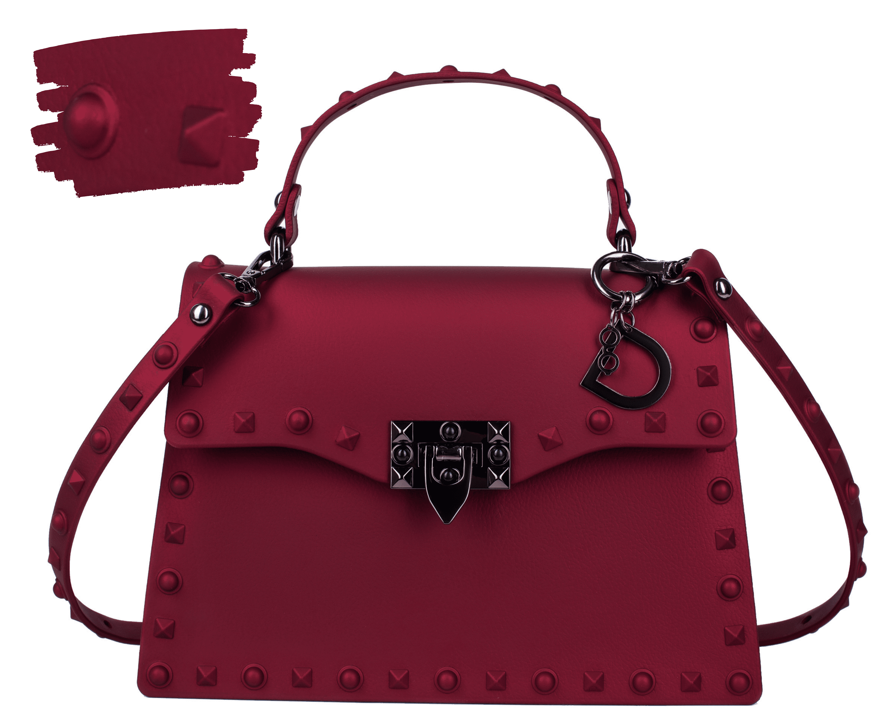 DASTI - DASTI Studded womens purses and handbags Crossbody Bags for Women Medium Size Red ...