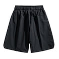 thumbnail image 2 of ameIAEA Men's Elastic Waist Cargo Shorts Summer Drawstring Shorts Athletic Workout Gym Jogger Shorts with Pockets, 2 of 3