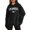 Black, variant on Tanghaowl Women Sweatshirt Casual Hoodie with Pocket Long Sleeve Pullover Sweatshirt Comfortable Loose Fit Hooded Top Black S