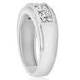 thumbnail image 3 of Pompeii 1 ct Mens Diamond Five Stone Wedding Ring Platinum (G/H,I1), 3 of 7