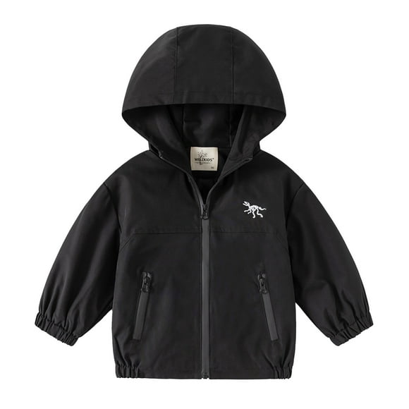 Kids 2025 New Thin Hooded Casual Windbreaker For Boys Children Coats Winter