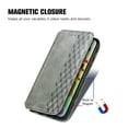 thumbnail image 4 of Allytech Flip Wallet Case for iPhone 16 Pro Max, Premium PU Leather Luxury Case with Kickstand & Card Slots, Strong Magnetic Closure Inner Soft TPU Shockproof Protective Case for Women Men - Gray, 4 of 5