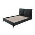 thumbnail image 4 of Beautiful Charcoal Finish 3pc Bedroom Set Queen Size Upholstered Bed 2x Nightstand Furniture, 4 of 5