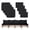 8PCS-BLACK, variant on MOLIBYME 8Pcs Outdoor Cushion Covers, Patio Cushion Slipcovers Replacement with Zipper for Outdoor Furniture, Covers Only