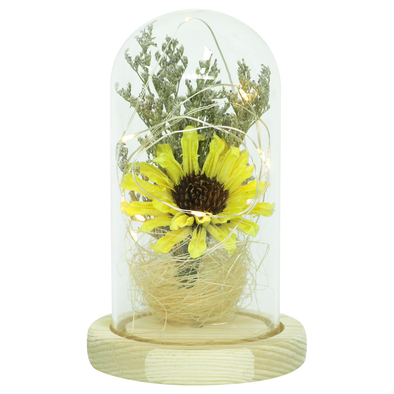 Sunflower in the Glass Luxury Retro Style Novelty Unique Desk Ornaments 