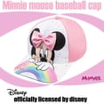 thumbnail image 2 of Disney Minnie Mouse Toddler Girls Pink Baseball Cap - Many Styles - Ages 2-4 Years - Adjustable Velcro Closure, 2 of 7