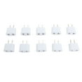 thumbnail image 2 of US To EU Plug Adapter, 2 Prong Plug Converter 10PCS Strong Conductivity  Compatibility  For Office Hotel Airport, 2 of 8