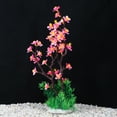thumbnail image 5 of Unique Bargains 1pcs Fish Tank Aquarium Decorations Plants 12.80" Plants for Aquarium Decor Pink, 5 of 7