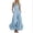 Light Blue, variant on Jumpsuits for Women Baggy Wide Leg Ruffle Hem Pants Flowy Rompers Lightwieght Flowy Boho Overall with Pocket