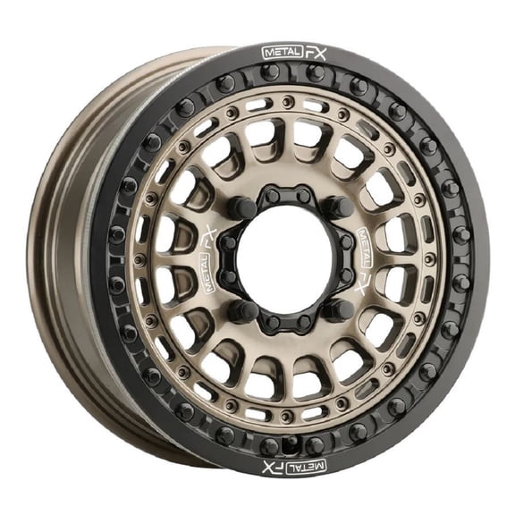 MetalFX Hitman Beadlock 15x6 ATV/UTV Wheel - Bronze/Black 4/156  38mm [78105]