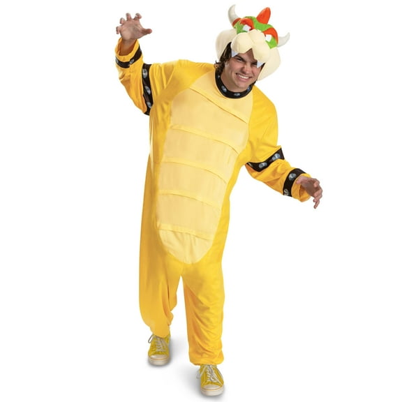 Disguise Super Mario Bros. Bowser Hooded Adult Costume | XS/S Unisex