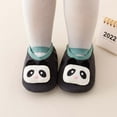 thumbnail image 2 of Siilsaa Toddler Shoes Sock Shoes Baby Walking Shoes Non-Slip Breathable Slippers with Soft Rubber Sole Slip On Sneakers Black,4, 2 of 7