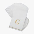 thumbnail image 1 of G - Bodoni Script Serviette en Papier Initiale Unique Serviettes Invité, 1 of 1