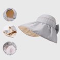 thumbnail image 2 of Achuyrbd Women's Bowknot Wide Brim Sun Hat, Foldable UV Protection Bucket Hat, 2 of 5