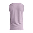 thumbnail image 6 of Men's V-Neck Sleeveless Quick-Dry Sports T-Shirt, Muscle Cotton Shirts, Summer Athletic Casual Basic Tees with Pocket, S, 6 of 8