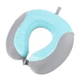 thumbnail image 2 of Mdesiwst Neck Pillow Ergonomic Curved Design Hidden Zipper Snap Closure Relieve Fatigue Head Support Breathable Memory Foam Airplane Pillow Car Supplies, 2 of 7