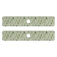 thumbnail image 7 of Yayeee Faucet Mat for Kitchen Sink 30" Diatomite Long Splash Guard Pad, Green Floral Guitar Pattern, 2 Pack, 7 of 7
