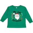 thumbnail image 3 of Inktastic My Second Christmas Santa with Candy Canes Boys or Girls Long Sleeve Toddler T-Shirt, 3 of 5