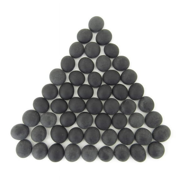 Black Opal Frosted Gaming Stones 12 - 14mm (40 or More) Chessex