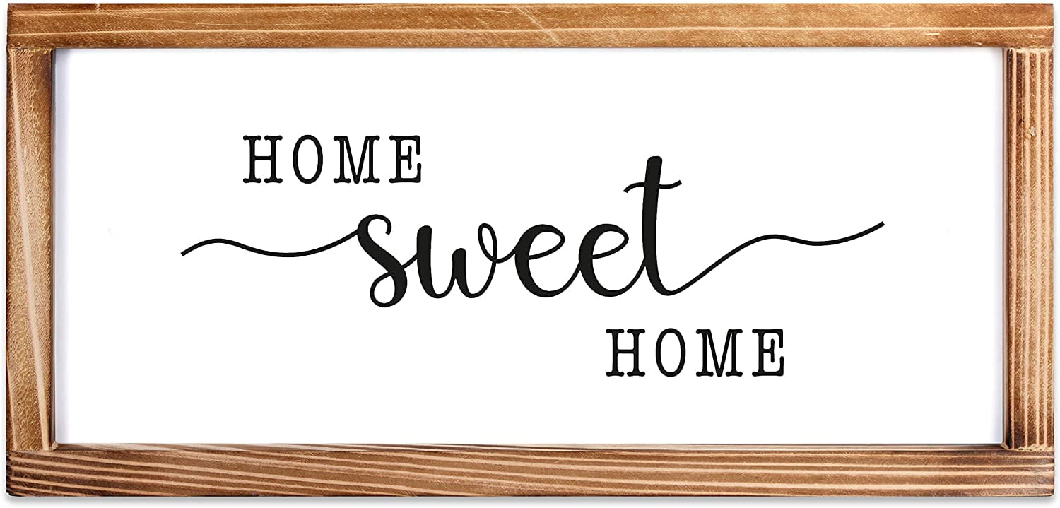 STANLEY Rustic Home Sweet Home Sign Gift 8x24 Metal Decor