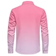 thumbnail image 6 of akafmk Mens Western Shirts Long Sleeve Pearl Snap Shirts Stretch Gradient Button Down Collared Shirts Business Casual Work Shirts, Size S, 6 of 8
