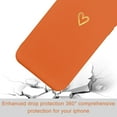 thumbnail image 6 of for iPhone 13 Case Cute Slim Shockproof Phone Case with Wireless Charging Support and Protection, Orange, 6 of 14