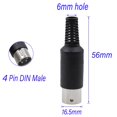 thumbnail image 2 of Conector DIN SHUKEFER de 4 pines, conector macho y conector hembra (2 pares), 2 of 7