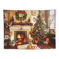 thumbnail image 5 of Christmas Wall Tapestry Fireplace Stocking Tapestries Tree Gift Box Tapestry Snow Man Reindeer Tapestry Colorful Backdrop Tapestry for Bedroom Aesthetic  ，Multiple specifications, 5 of 6
