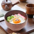 thumbnail image 3 of AMONIDA Durable Wooden Bowls, Salad Bowls, For Soup Salad Rice Fruit, 3 of 8