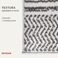 thumbnail image 4 of Alfombra para Sala Estilo Moderno | Alfombras Para Recamara color Gris & Blanco | Decoración Hogar Moderno | Versátil y Facil de Lavar | Tapetes para Sala de Pelo Corto Sintetico | 140X200 cm, 4 of 6