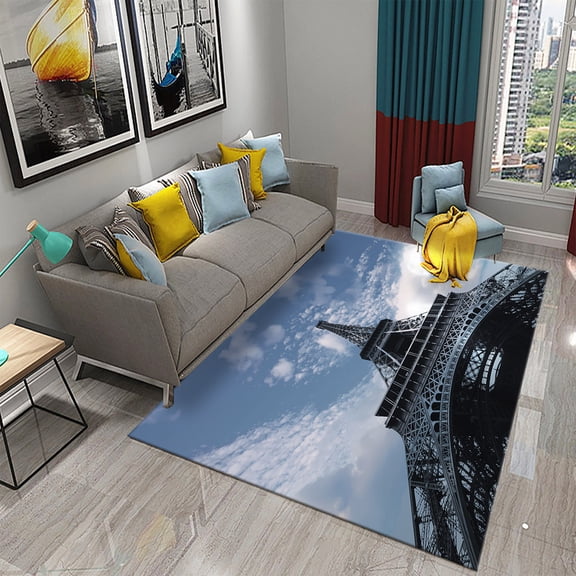 Eiffel Tower Rug Paris France Carpet World Famous Buildings Floor Carpets Bedroom Living Room r Area Rugs Door Mat Yoga Mats
