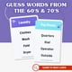 thumbnail image 3 of Ageless Games Taboo Charades - Juego clásico de adivinanzas y charadas de palabras para adultos mayores - Tarjetas grandes fáciles de leer para personas con baja visión - 80 tarjetas personalizables p, 3 of 5