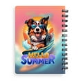thumbnail image 2 of Retro Surfing Australian Shepherd in Cool Sunglasses Hello Summer Waves Spiral Bound Journal Aussie Dog Lover Gifts 5x7in Spiral Notebook - 10001, 2 of 5