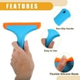 thumbnail image 5 of Unique Bargains 1 Pcs Window Mirror Car Windshield Squeegee Car Water Blade Water Wiper Shower Squeegee Silicone Blue, 5 of 6