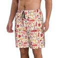 thumbnail image 2 of Logiee Firefighter Icons Print Mens Swim Trunks Quick Dry Board Shorts,Breathable Hawaii Beach Shorts Swimwear Bathing Suits-3X-Large, 2 of 6