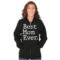 thumbnail image 4 of Best Mom Ever Mothers Day Present Womens Plus Size Graphic Zipper Hoodie Brisco Brands 2X, 4 of 5