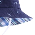 thumbnail image 5 of dmqupv Toddler Girl Bucket Hat Sun Hat Toddler UPF 50+ Summer Bucket Hat Baby Wide Brim Beach Hats Adjustable UV Protection Hats Navy,2-3 Years, 5 of 6
