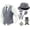 Grey, variant on NordicNest Boy's Clothess Accessories Set Vest Pocket Suits Festival 1920s for Boy Party Outfit