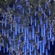 thumbnail image 5 of Juego de 1/2/3/4 luces LED para lluvia de meteoritos, para Navidad, con forma de gota de lluvia y nieve, conectables, para decoración de árbol de Navidad, UE/EE. UU., 5 of 5
