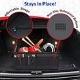 thumbnail image 4 of Fortem Car Trunk Organizer, Foldable Cover, Waterproof Non Slip Bottom, Straps, Cargo Storage (2 Compartments, Black), 4 of 6