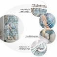 thumbnail image 5 of Teal Coastal Turtle Shower Curtains for Bathroom Waterproof Fabric Bath Curtains Decor Bath Tub Curtain Nautical Ocean Starfish Coral Decorative Shower Curtain Sets with 12 Hooks, 72x72 Inch, 5 of 6