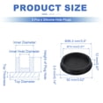 thumbnail image 2 of Uxcell 3 Pcs Tapón de Silicona en Forma de T, Diámetro 85 mm/3.35 Pulgadas, Tapón de Silicona Impermeable Reutilizable para Sellar Agujeros Redondos en Equipos de Tuberías, Negro, 2 of 7