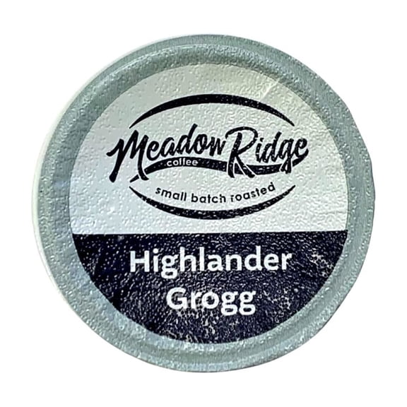 Meadow Ridge Coffee Highlander Grogg Flavored Single Serve Cups (For K-Cup Brewers) 100% Arabica Coffee - 12 Count