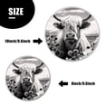thumbnail image 3 of Metal Stove Burner Covers 4 Pcs Metal Round Stove Burner Covers 8Inch And 10Inch ,black and white cow Exquisite, for Home Decor Cooktop Decorative, 3 of 6